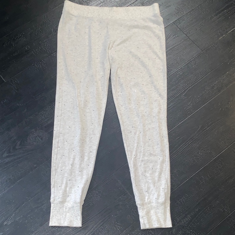 Victoria’s Secret rhinestone, embellished, joggers pajama pants women’s large